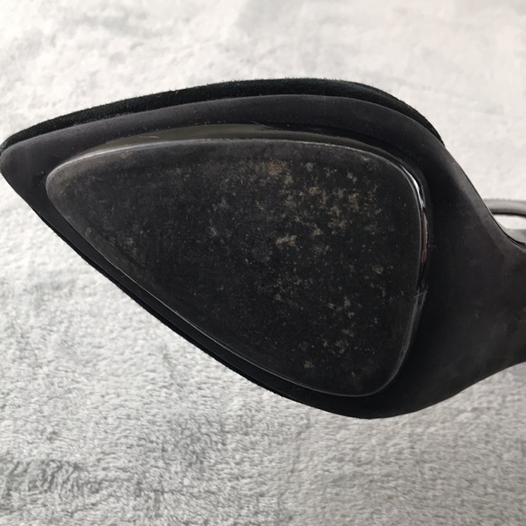 Jeffrey Campbell Black Suede & Leather Solitaire Heels Size 7 - Picture 7 of 13